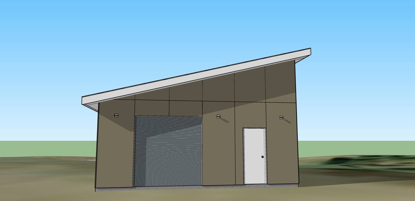 Model, door elevation
