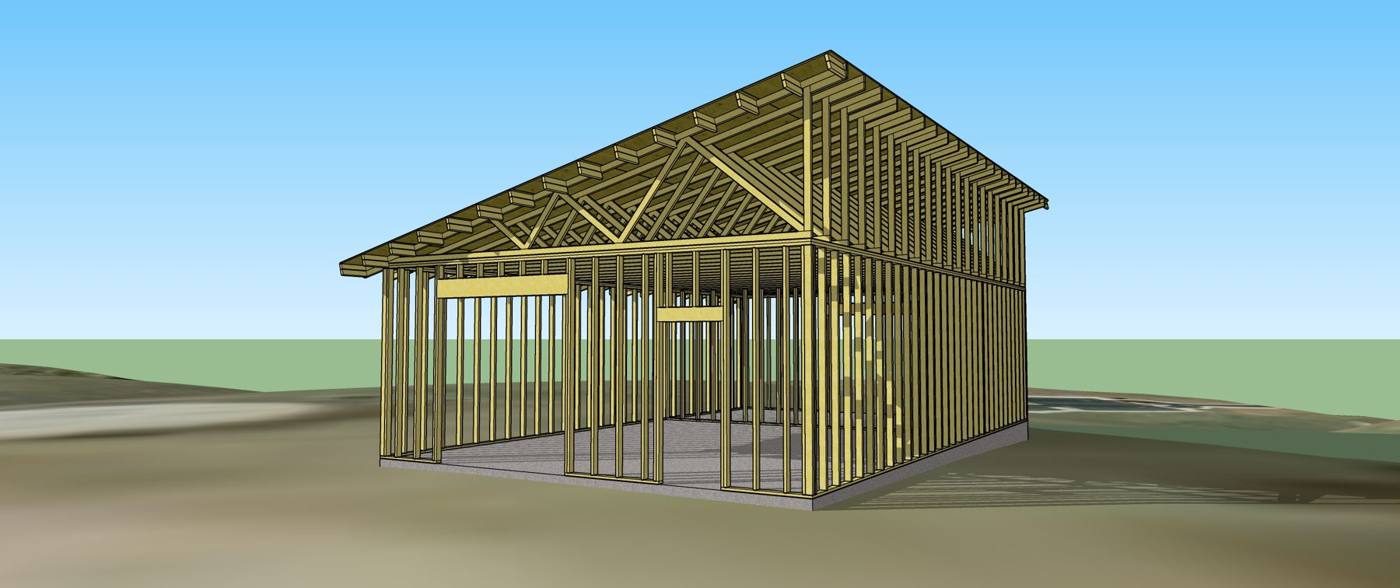 Framing model, front