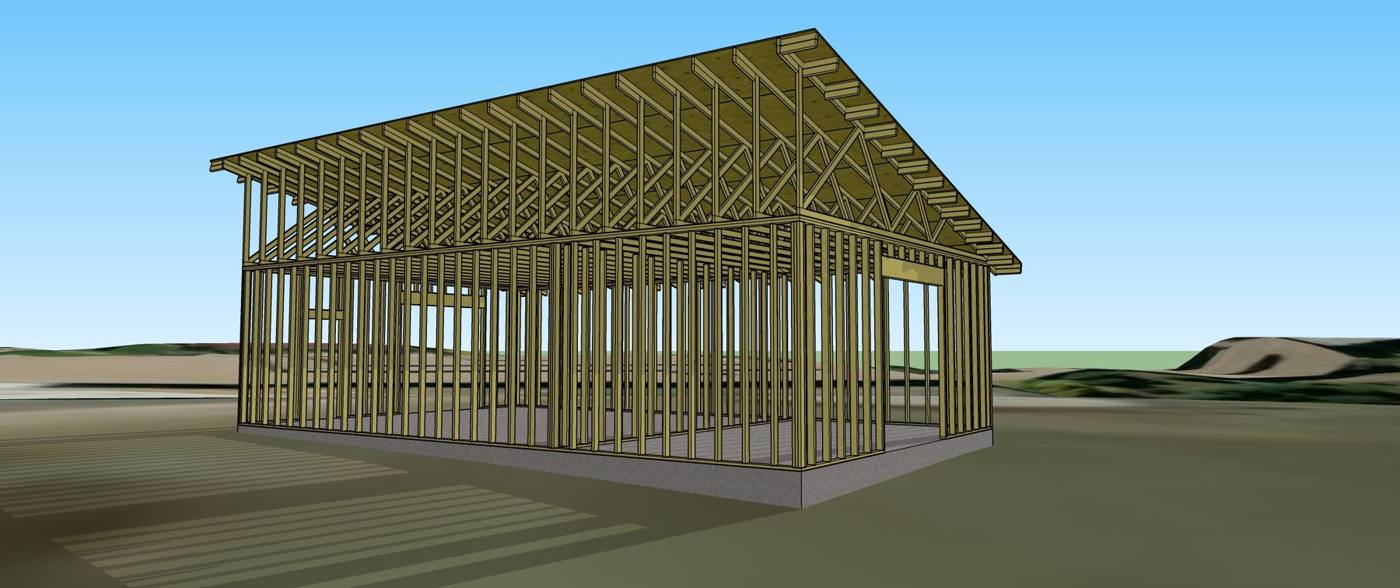 Framing model, rear