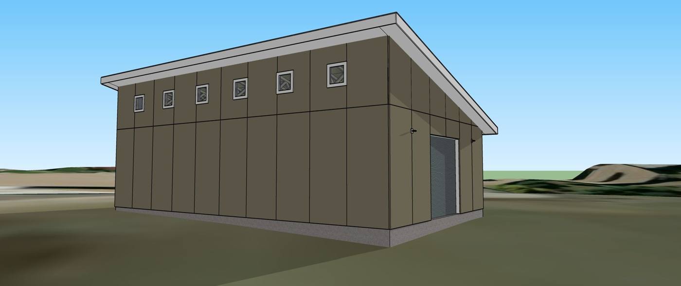 Model, rear corner