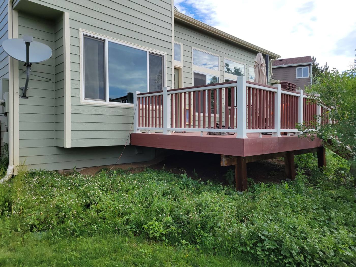 Before: original deck, side