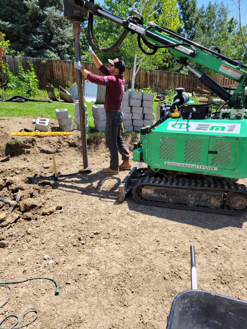 Drilling pier foundations