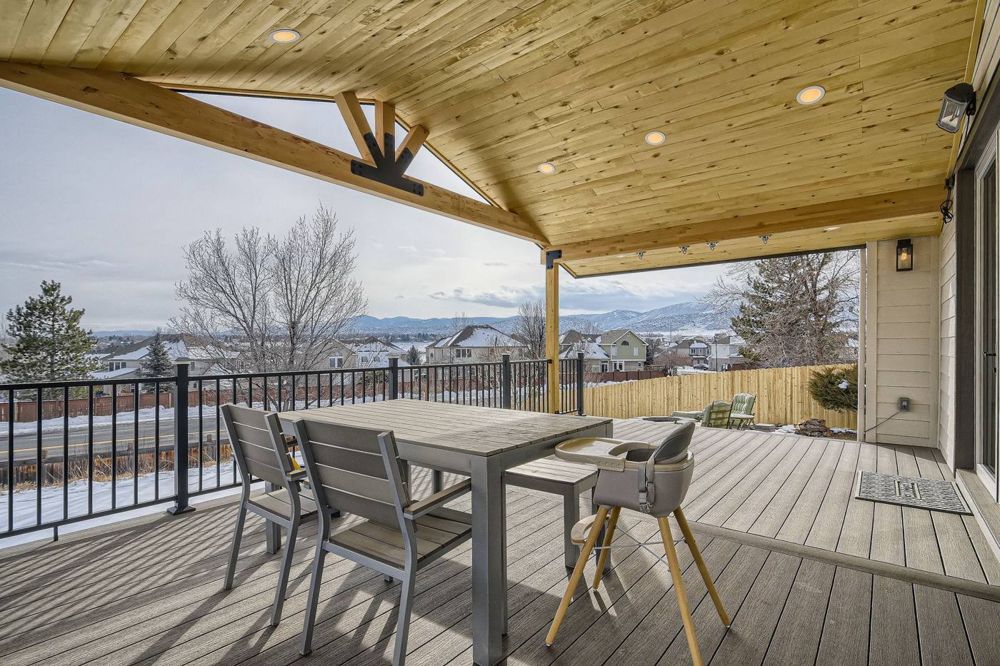 Walkout basement, deck and cover