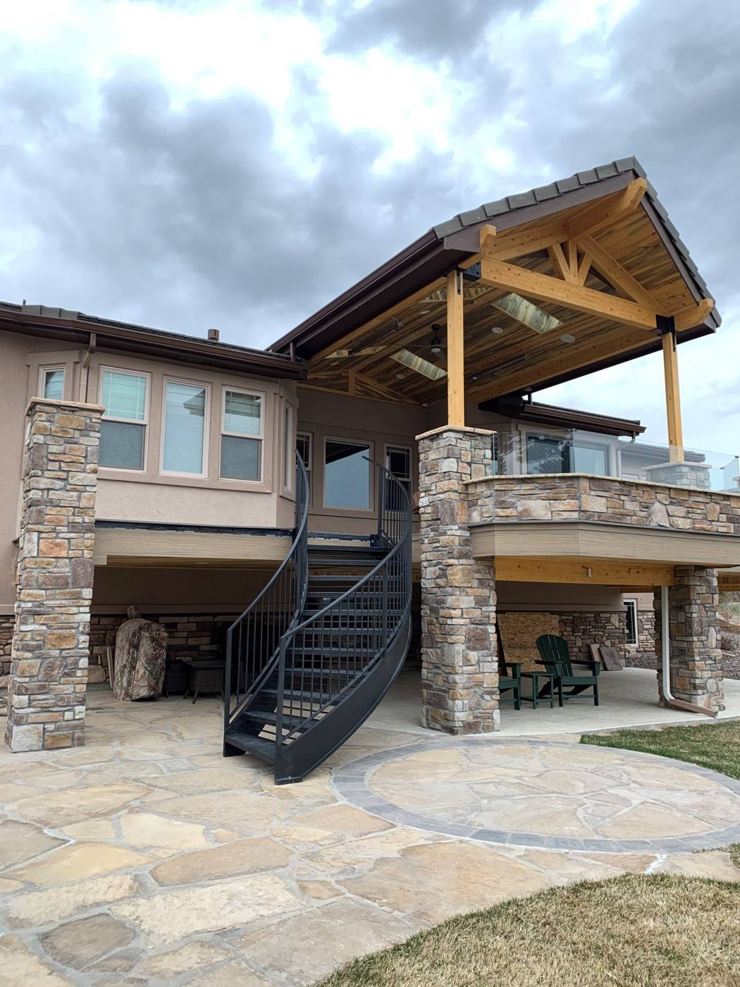 Cover from the patio