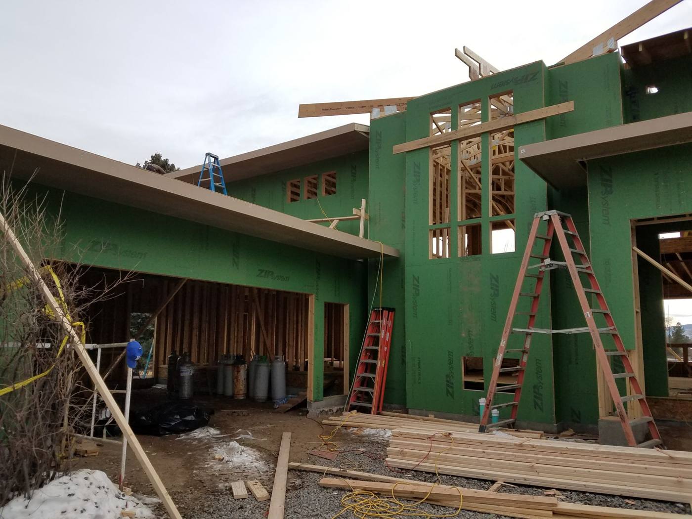 Two-story framing