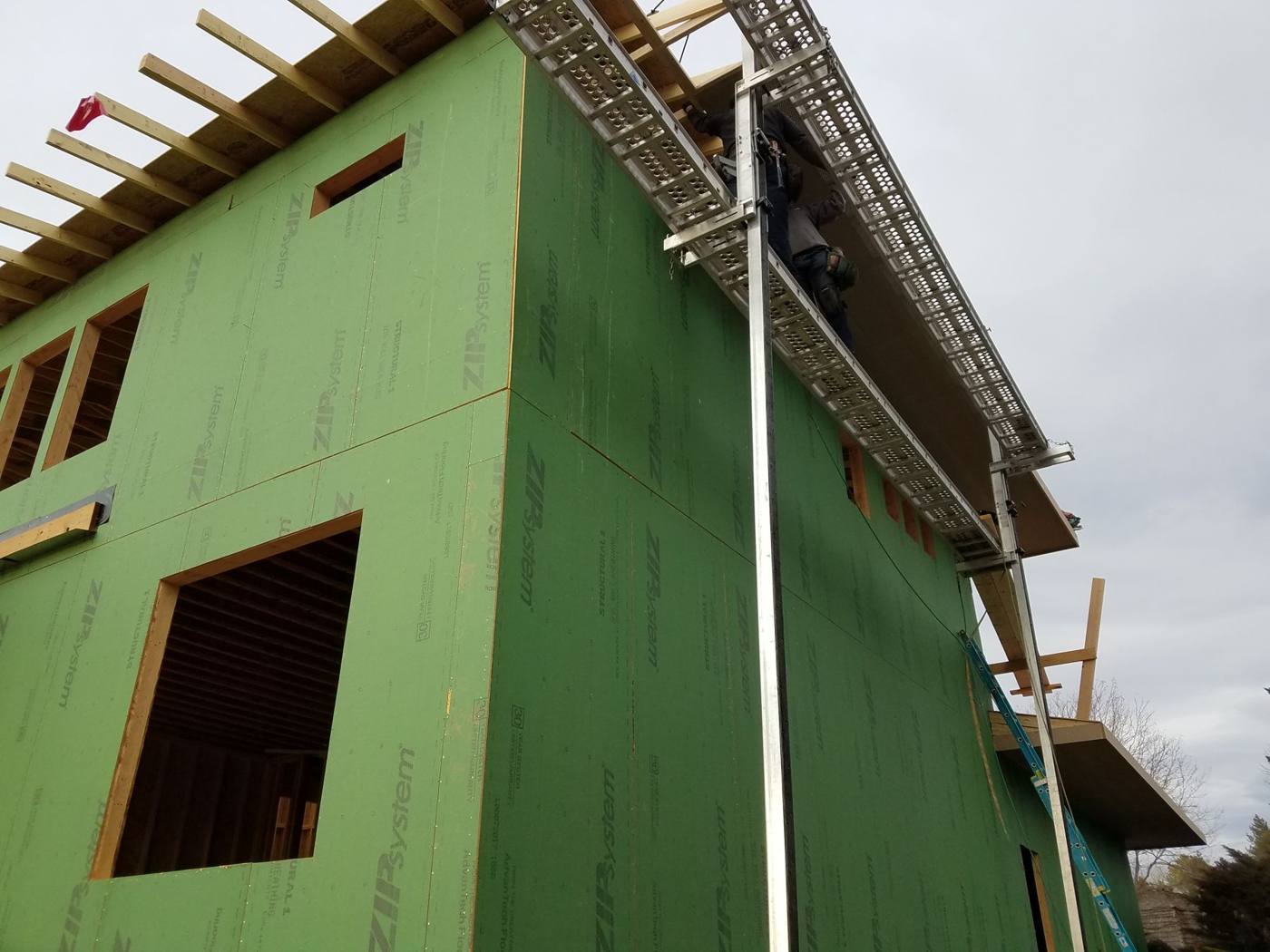 Sheathed wall