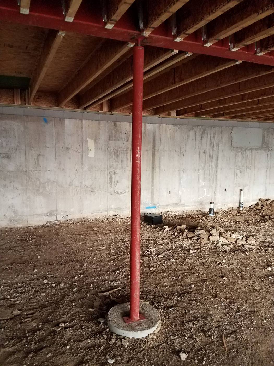 Steel post and beam