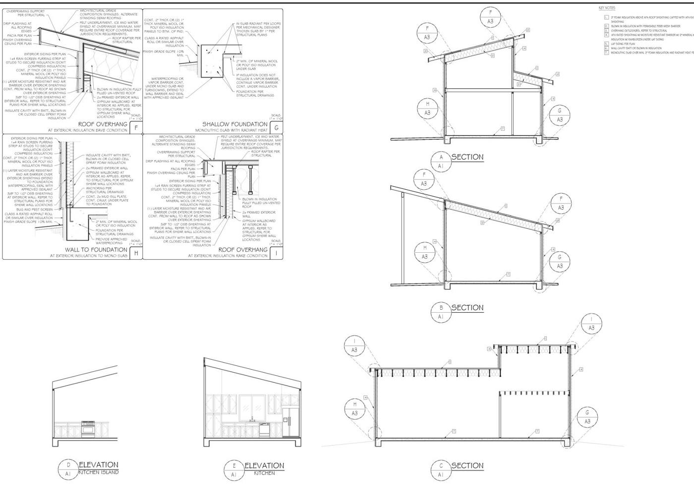 Sections and details