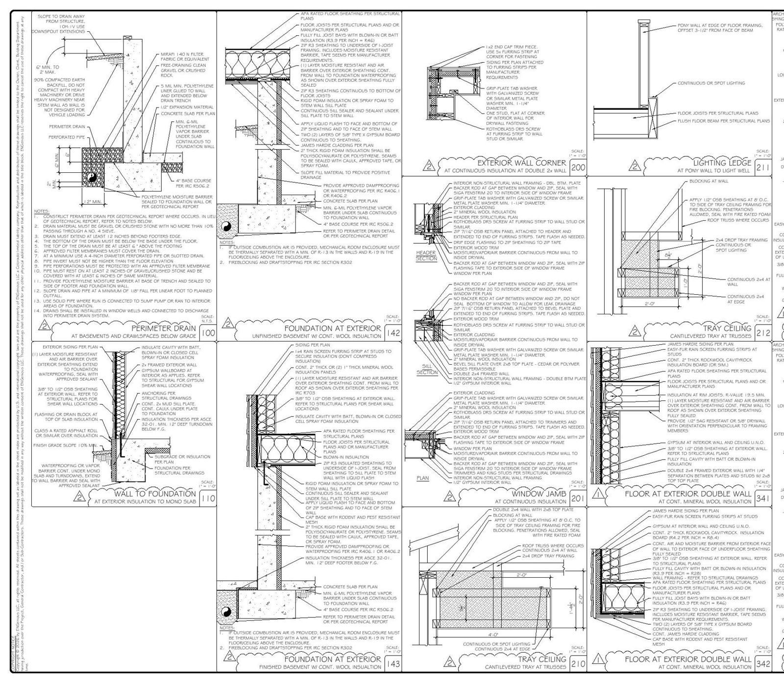 Envelope and framing details
