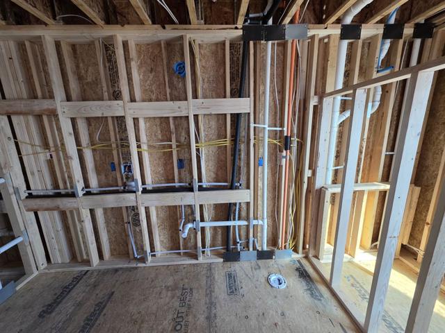 Plumbing and electrical rough-in