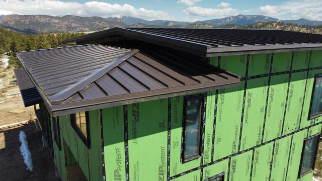 Standing-seam steel roof