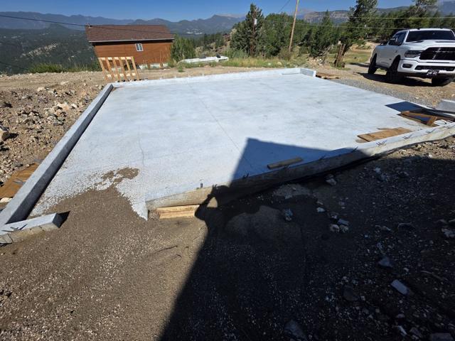 Detached garage slab