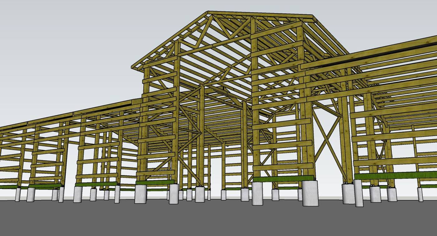 Central bay frame