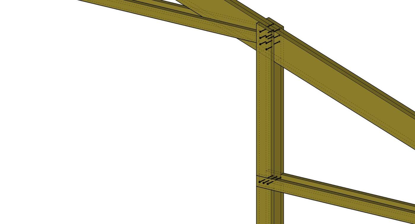 Rafter-to-post connection