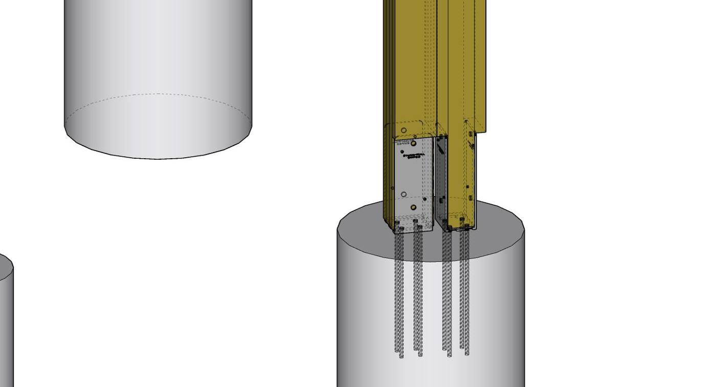 Dual post base