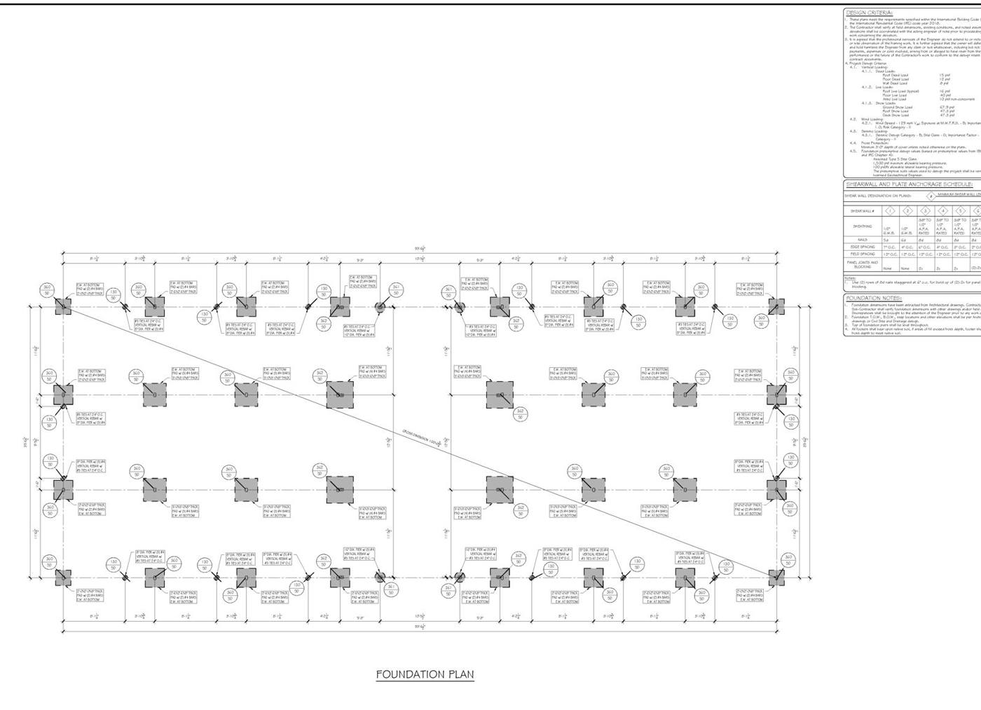 Foundation plan